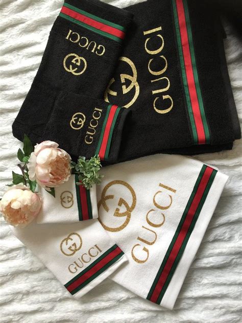 gucci red tray|Gucci hand towels.